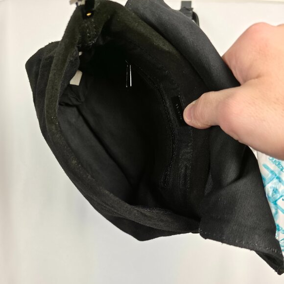 Coletta 90s Vintage Black Suede Flap Bag - Picture 5 of 11